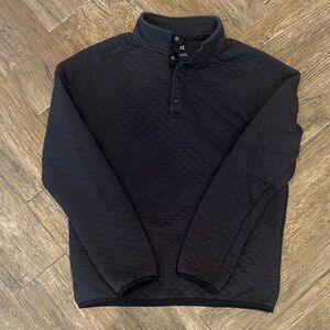 RHONE Black Crewneck Pullover